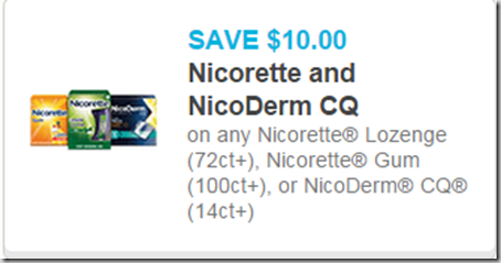 New High Dollar Coupon for Nicoderm or Nicorette Gum!