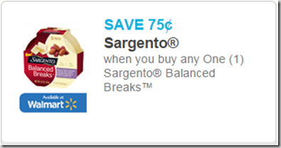 Sargento Balanced Breaks Coupon