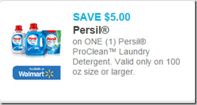 New High Dollar Coupon for Persil Detergent and Walmart Matchup!