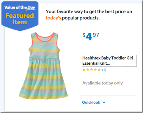 Walmart Values of the Day: Skywalker Trampoline for $239 or HealthTex Dress for $4.97! Walmart Values of the Day: Skywalker Trampoline for $239 or HealthTex Dress for $4.97!