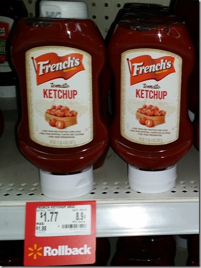 French’s Ketchup and Mustard Just $.27 Each at Walmart!