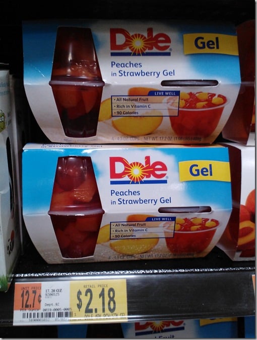 Dole Fruit In Gel Just $1.18 At Walmart!