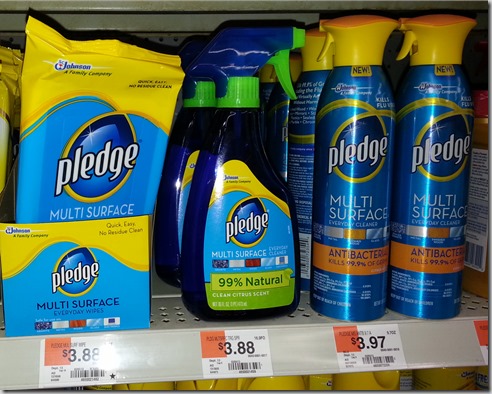 HOT! Pledge Multi-Surface Spray Just $.97 at Walmart!