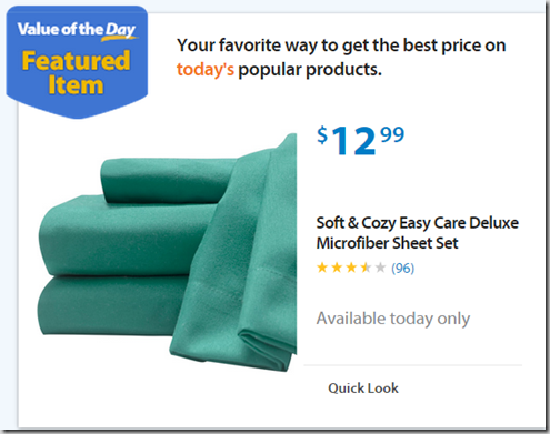 Walmart Value of the Day:Signature Sleep Mattress for $89 or Microfiber Bed Sheets for $12.99!