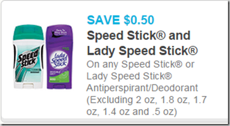 Speed Stick Gear Deodorant Just $.48 at Walmart!
