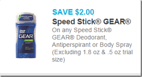 Speed Stick Gear Deodorant Just $.48 at Walmart!