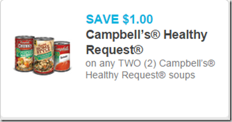 Campbell’s Healthy Request Soup Starting at $.75 at Walmart!