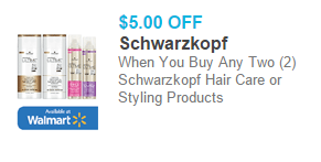 Schwarzkopf Hair Care or Styling Products Just $4.47 at Walmart! 