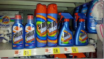Shout Products Starting at $.73 at Walmart!