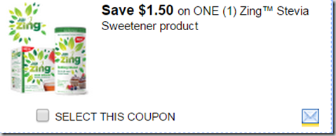 FREE Zing Sweetener with Overage at Walmart!