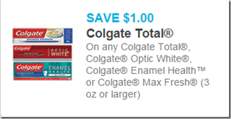 Save $2 on Colgate Toothpaste and Rinse!