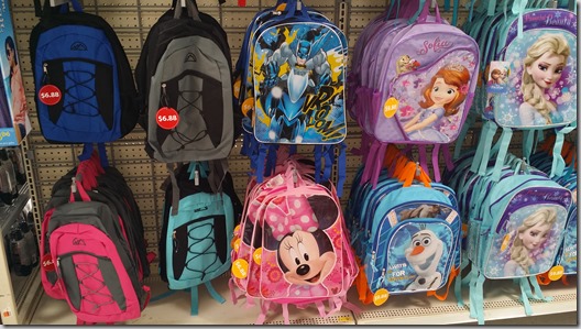 Backpacks at Walmart for $6.88