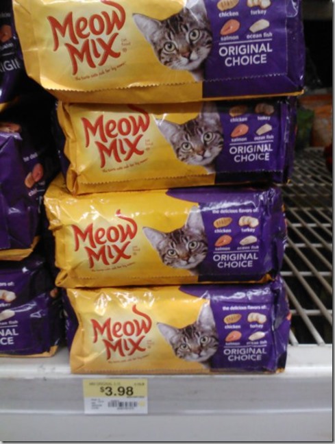 Meow Mix Cat Food Just $.34 at Walmart! Meow Mix Cat Food Just $.34 at Walmart!