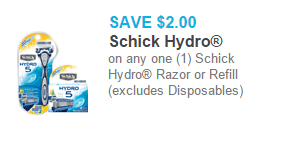 Schick Hydro Razor Just $3.47 at Walmart!