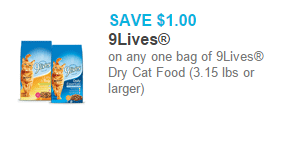 9Lives Dry Cat Food Just $2.88 at Walmart! 