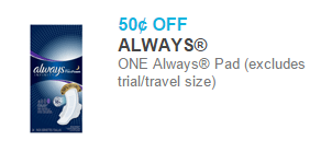 Always Pads Just $.43 at Walmart!