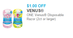 Venus Razors Starting at $4.97 at Walmart!