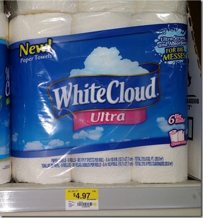 White Cloud Bath Tissue Just $3.47 at Walmart!