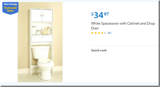 Walmart Value of the Day: Braun Razor for $14.97 or Bathroom Cabinet for $34.97!