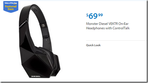 Walmart Values of the Day: Faded Glory Dress for $8 or Monster Diesel Headphones for $69.99!