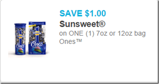SunSweet Ones Prune Just $1.38 at Walmart!