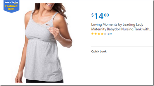 Walmart Values of the Day: Chapter pagoda and Chairs for $129 or Leading Lady Nursing Top for $14!