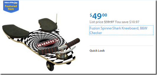 Walmart Values of the Day: Lasko Tower Fan Just $19 or Fuzion Kneeboard for $49!