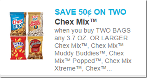 Walmart Price Match Deal: Chex Mix for $.50 and Hamburger Helper for $.60!