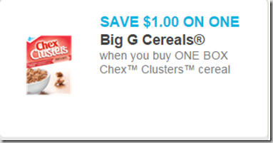 New Chex Clusters Cereal Just $.68 at Walmart with Coupon!