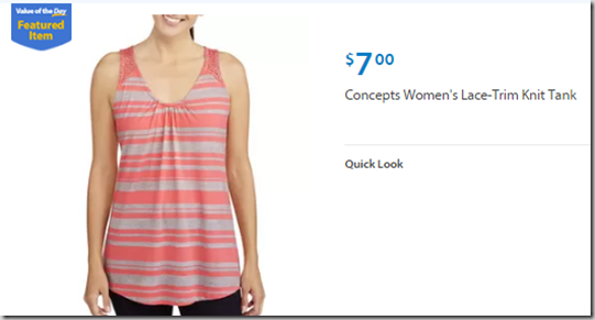 Walmart Values of the Day: Braddock Heights Patio Furniture for $99 or Concepts Women Knit Tank for $7!