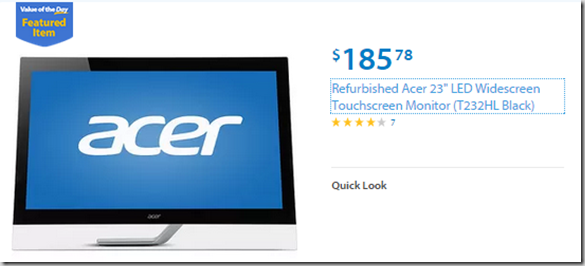 Walmart Values of the Day: Ozark Trail 8 Person Tent for $128.98 or Acer 23” Monitor for $185.78!