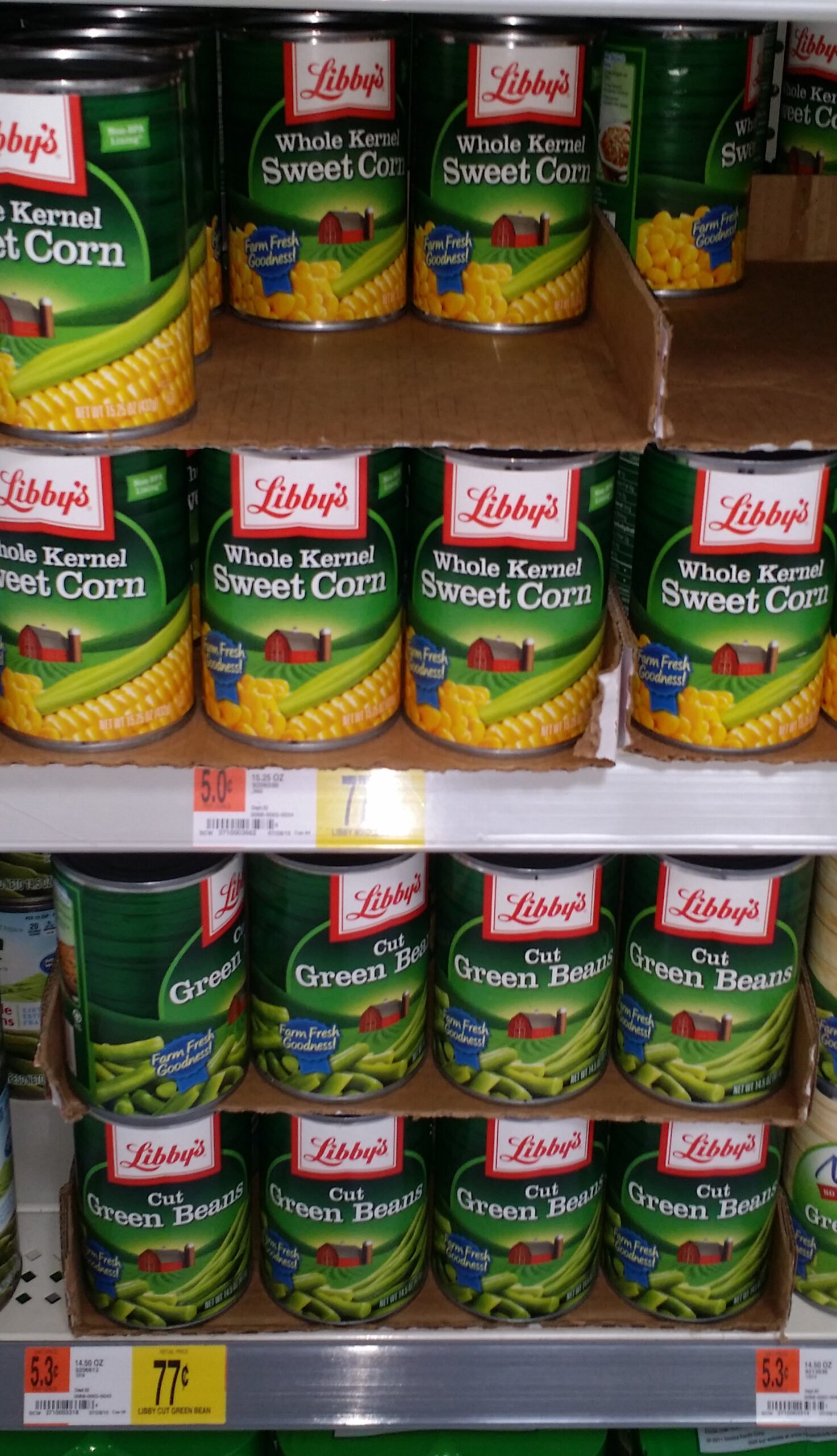 Libby’s Vegetables Just $.50 a Can at Walmart!