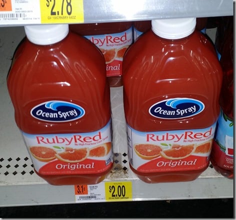 Ocean Spray Grapefruit Juice Just $1.00 at Walmart!