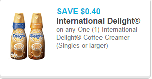 International Delight Coffee Creamer as low as $1.48 at Walmart!