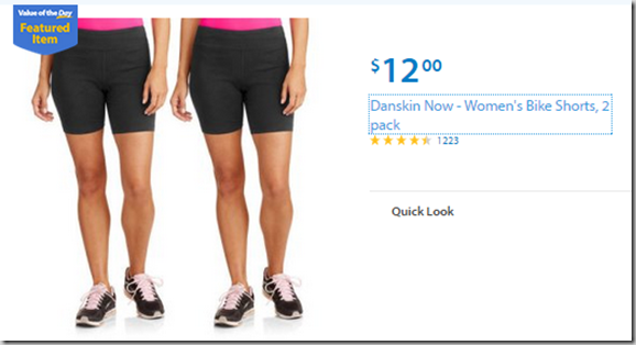 Walmart Value of the Day: Dell Laptop for $339 or Danskin Now Women’s Bike Shorts for $12! Walmart Value of the Day: Dell Laptop for $339 or Danskin Now Women’s Bike Shorts for $12!