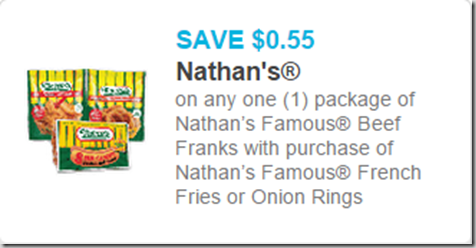 New Printable Coupon for Nathan’s Hot Dogs and Fries!