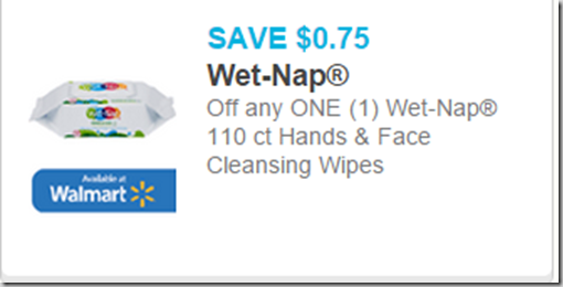 Wet Nap Wipes Just $.72 at Walmart!