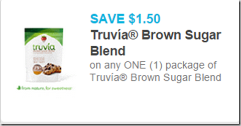 Save $1.50 on Truvia Brown Sugar Blend!