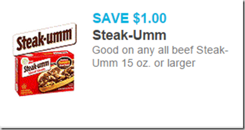 Save a Buck on Steak-Umm Sliced Steak or Chicken!