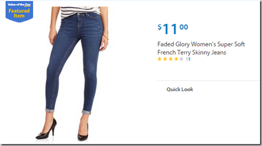 Walmart Values of the Day: Huffy Star Wars Scooter for $24 or Faded Glory Women’s Jeans for $11!