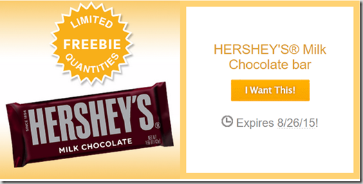 FREE Bar of Hershey&rsquo;s Chocolate at Walmart!