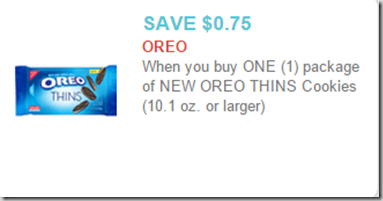 New Printable Coupon for Oreo Thins!