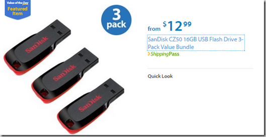 Walmart Values of the Day: George School Uniform Shirt for $7.00 or Sandisk Flash Drive 3pk for $12.99!