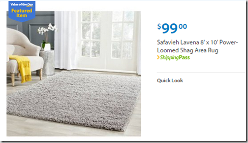 Walmart Values of the Day: Zebco Dock Demon for $9.96 or Safavieh Rug for $99.90!