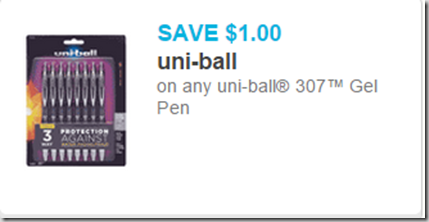 School Supply Deal: New Printable Coupon for Uni-Ball Pens!