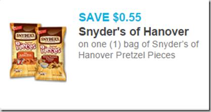 New Printable Coupon for Snyder’s of Hanover Pretzel Pieces!