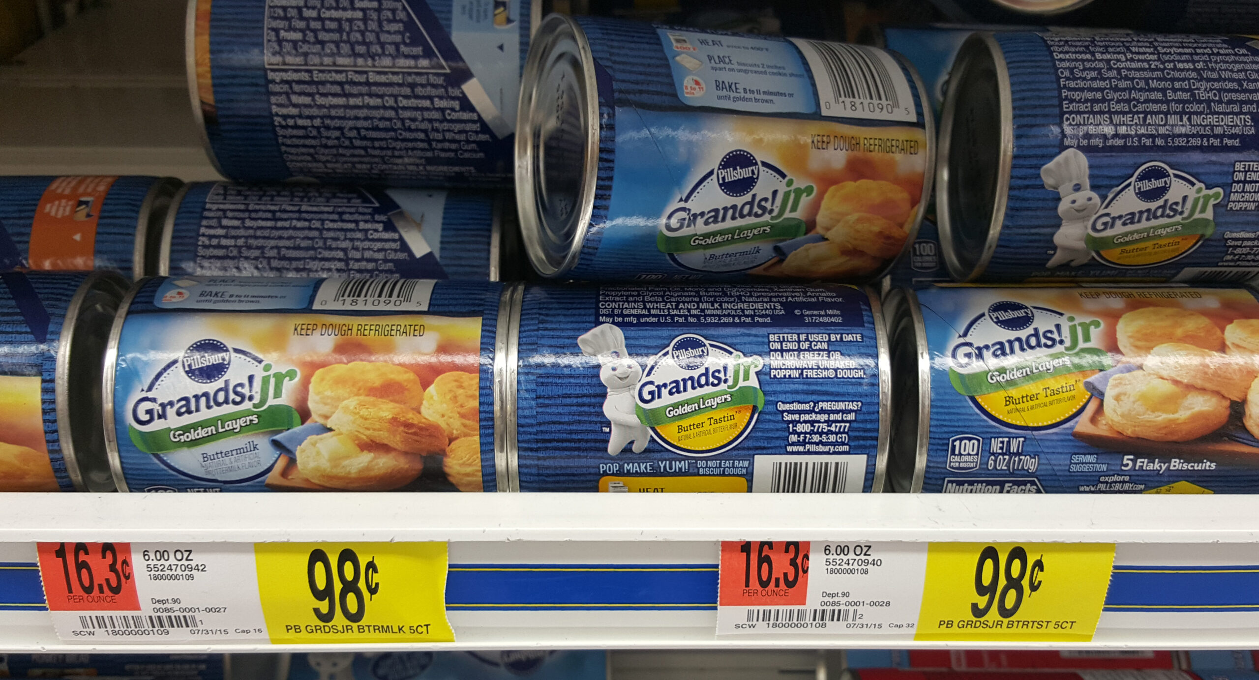 Pillsbury Grands! Jr. Just $.65 at Walmart!