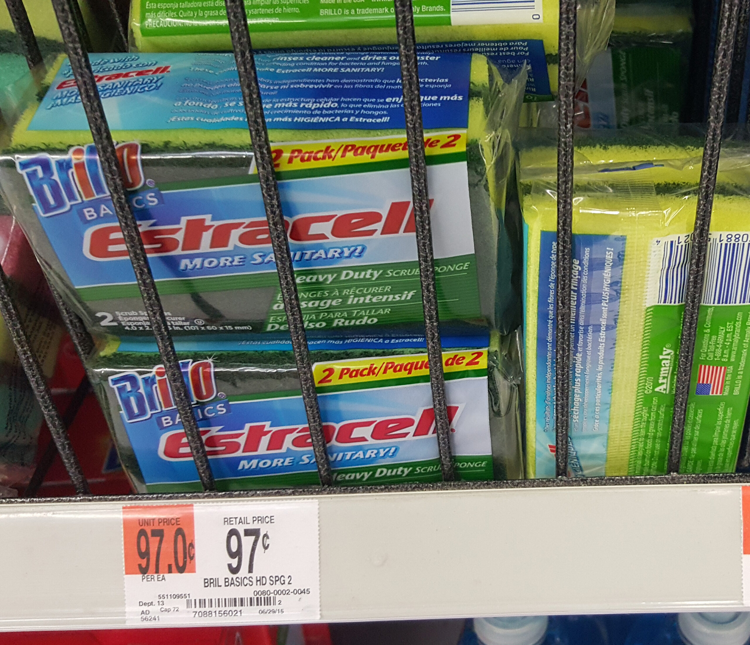 Brillo Estracell Sponges Just $.72 at Walmart!