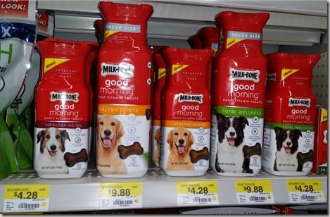 Milk Bone Good Morning Vitamins are $3.28 at Walmart!