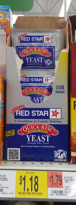 Red Star Yeast 3-Strip Packages Just $.81 at Walmart!